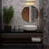 Asa Minimalistic Modern Brass Metal Frame Round Mirror